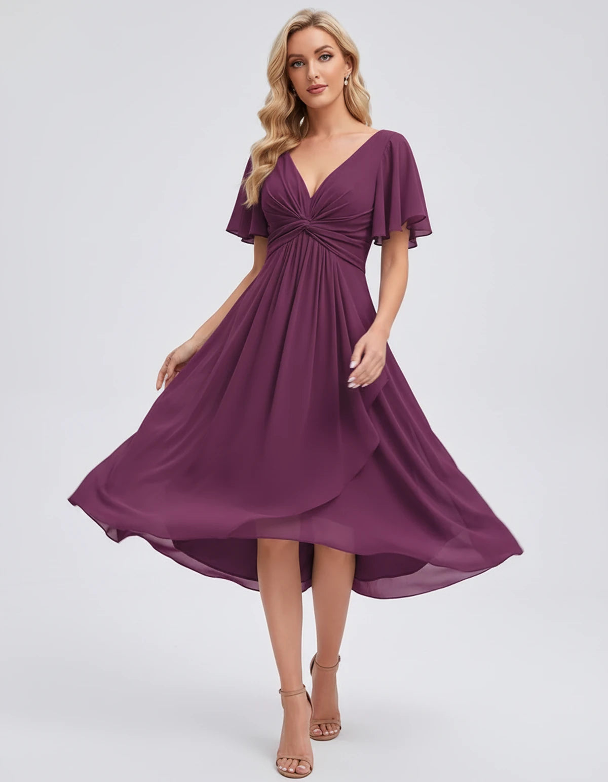 Maylis Midi Dresses — Desert Rose | SKU: RB-cd26cb-desert29-2,RB-cd26cb-desert29-4,RB-cd26cb-desert29-6,RB-cd26cb-desert29-8,RB-cd26cb-desert29-10,RB-cd26cb-desert29-12,RB-cd26cb-desert29-14,RB-cd26cb-desert29-16,RB-cd26cb-desert29-16W,RB-cd26cb-desert29-18W,RB-cd26cb-desert29-20W,RB-cd26cb-desert29-22W
