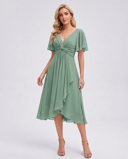 Maylis Midi Dresses — Eucalyptus