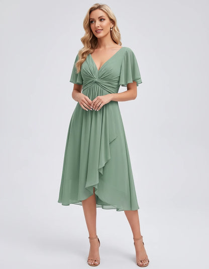Maylis Midi Dresses — Eucalyptus | SKU: RB-cd26cb-eucaly4d-2,RB-cd26cb-eucaly4d-4,RB-cd26cb-eucaly4d-6,RB-cd26cb-eucaly4d-8,RB-cd26cb-eucaly4d-10,RB-cd26cb-eucaly4d-12,RB-cd26cb-eucaly4d-14,RB-cd26cb-eucaly4d-16,RB-cd26cb-eucaly4d-16W,RB-cd26cb-eucaly4d-18W,RB-cd26cb-eucaly4d-20W,RB-cd26cb-eucaly4d-22W