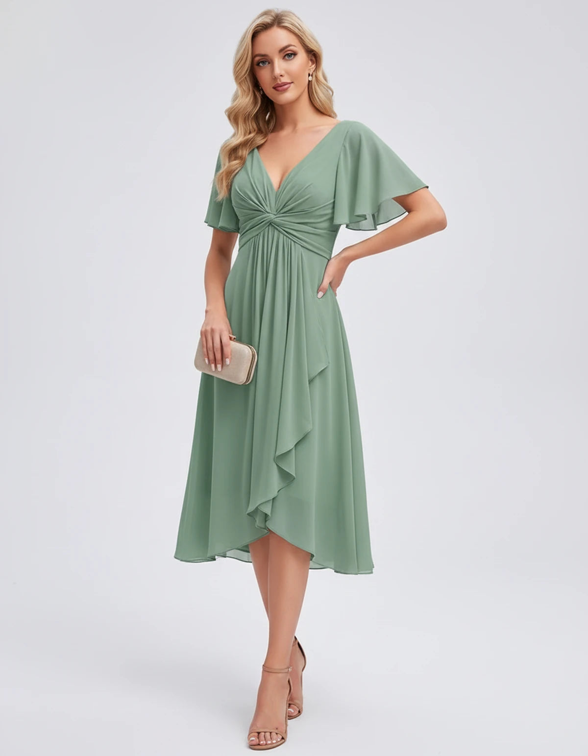 Maylis Midi Dresses — Eucalyptus | SKU: RB-cd26cb-eucaly4d-2,RB-cd26cb-eucaly4d-4,RB-cd26cb-eucaly4d-6,RB-cd26cb-eucaly4d-8,RB-cd26cb-eucaly4d-10,RB-cd26cb-eucaly4d-12,RB-cd26cb-eucaly4d-14,RB-cd26cb-eucaly4d-16,RB-cd26cb-eucaly4d-16W,RB-cd26cb-eucaly4d-18W,RB-cd26cb-eucaly4d-20W,RB-cd26cb-eucaly4d-22W