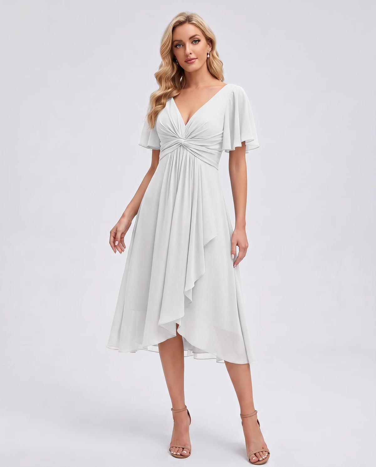 Maylis Midi Dresses — White