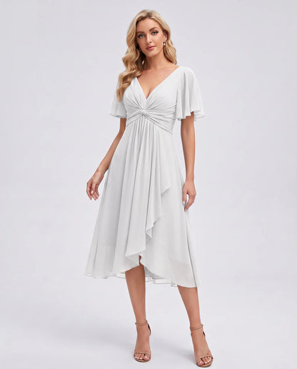 Maylis Midi Dresses — White