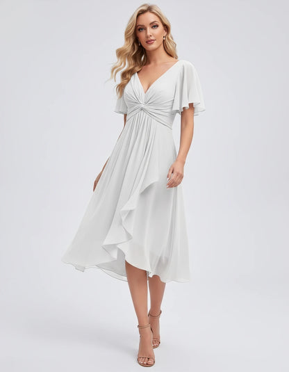 Maylis Midi Dresses — White | SKU: RB-cd26cb-white-2,RB-cd26cb-white-4,RB-cd26cb-white-6,RB-cd26cb-white-8,RB-cd26cb-white-10,RB-cd26cb-white-12,RB-cd26cb-white-14,RB-cd26cb-white-16,RB-cd26cb-white-16W,RB-cd26cb-white-18W,RB-cd26cb-white-20W,RB-cd26cb-white-22W