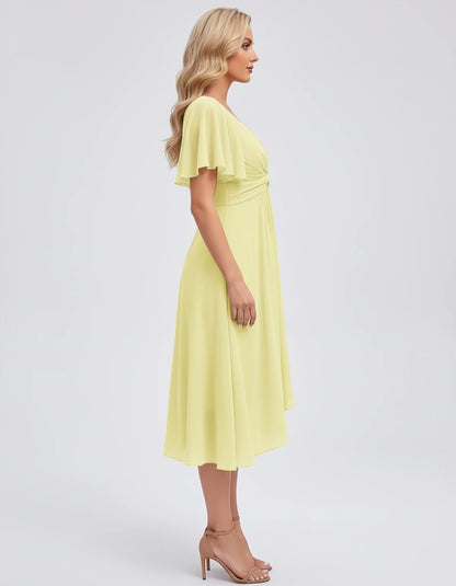 Maylis Midi Dresses — Yellow | SKU: RB-cd26cb-yellow-2,RB-cd26cb-yellow-4,RB-cd26cb-yellow-6,RB-cd26cb-yellow-8,RB-cd26cb-yellow-10,RB-cd26cb-yellow-12,RB-cd26cb-yellow-14,RB-cd26cb-yellow-16,RB-cd26cb-yellow-16W,RB-cd26cb-yellow-18W,RB-cd26cb-yellow-20W,RB-cd26cb-yellow-22W
