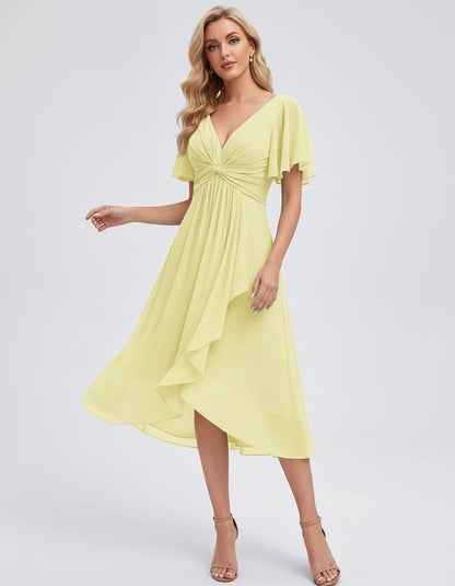 Maylis Midi Dresses — Yellow | SKU: RB-cd26cb-yellow-2,RB-cd26cb-yellow-4,RB-cd26cb-yellow-6,RB-cd26cb-yellow-8,RB-cd26cb-yellow-10,RB-cd26cb-yellow-12,RB-cd26cb-yellow-14,RB-cd26cb-yellow-16,RB-cd26cb-yellow-16W,RB-cd26cb-yellow-18W,RB-cd26cb-yellow-20W,RB-cd26cb-yellow-22W