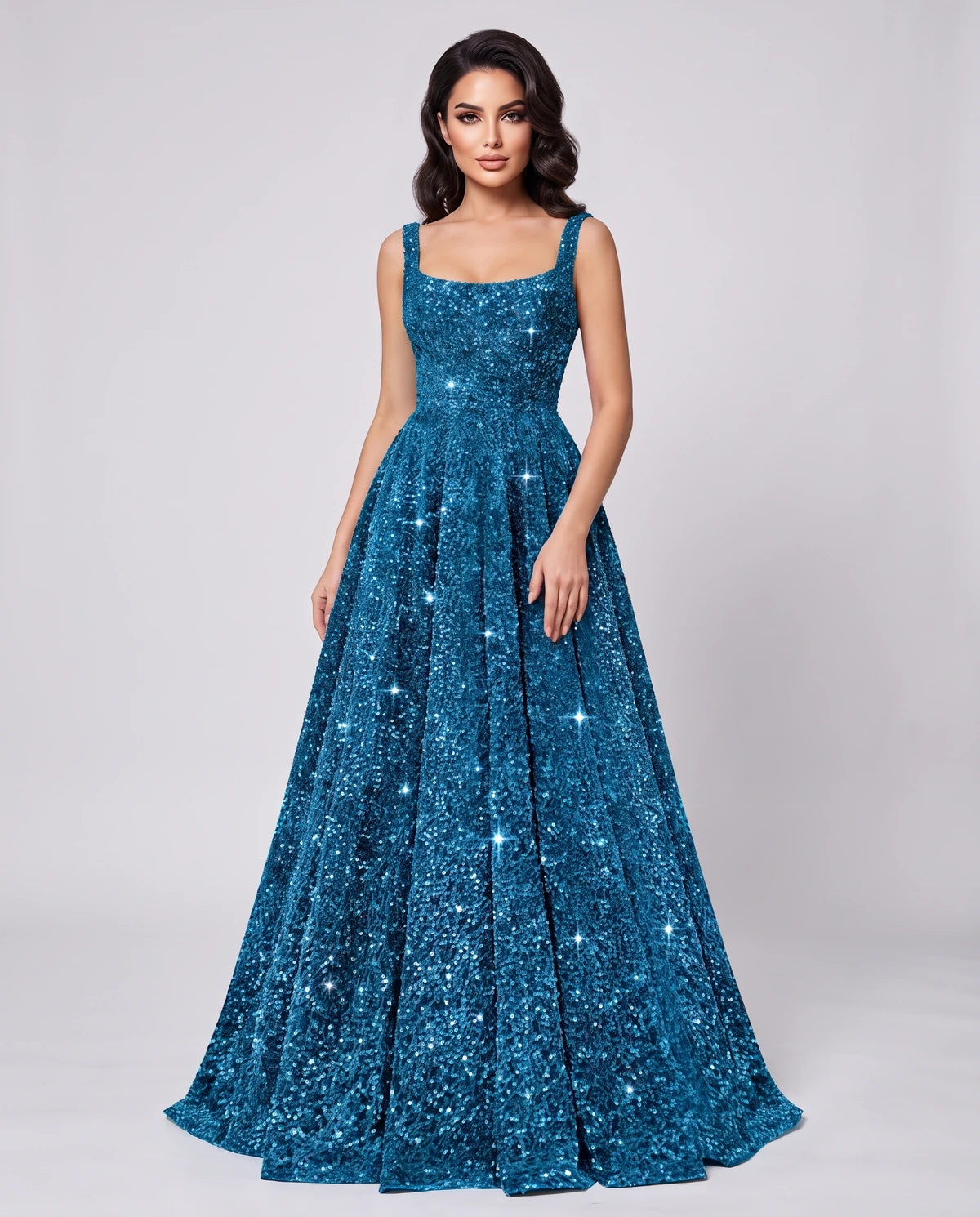 Melantha Maxi Dresses — Aqua Blue