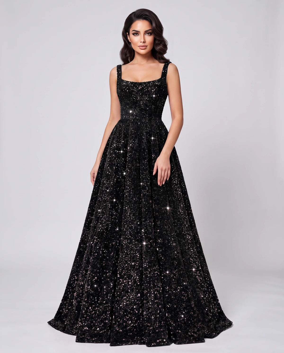 Melantha Maxi Dresses — Black