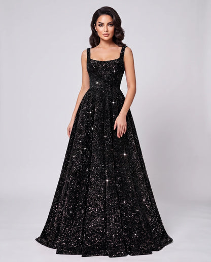 Melantha Maxi Dresses — Black
