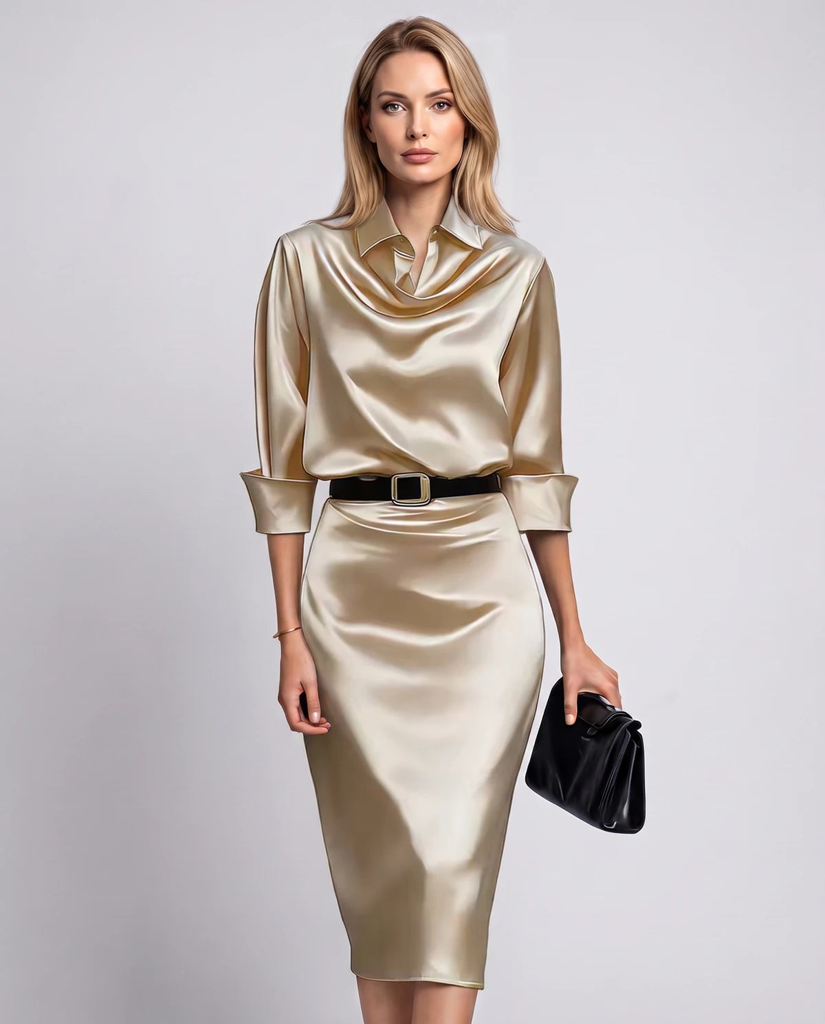 Melisande Midi Dresses — Beige