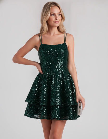 Melodie Mini Dresses — Emerald | SKU: RB-6e45fb-emerald-2,RB-6e45fb-emerald-4,RB-6e45fb-emerald-6,RB-6e45fb-emerald-8,RB-6e45fb-emerald-10,RB-6e45fb-emerald-12,RB-6e45fb-emerald-14,RB-6e45fb-emerald-16,RB-6e45fb-emerald-16W,RB-6e45fb-emerald-18W,RB-6e45fb-emerald-20W,RB-6e45fb-emerald-22W