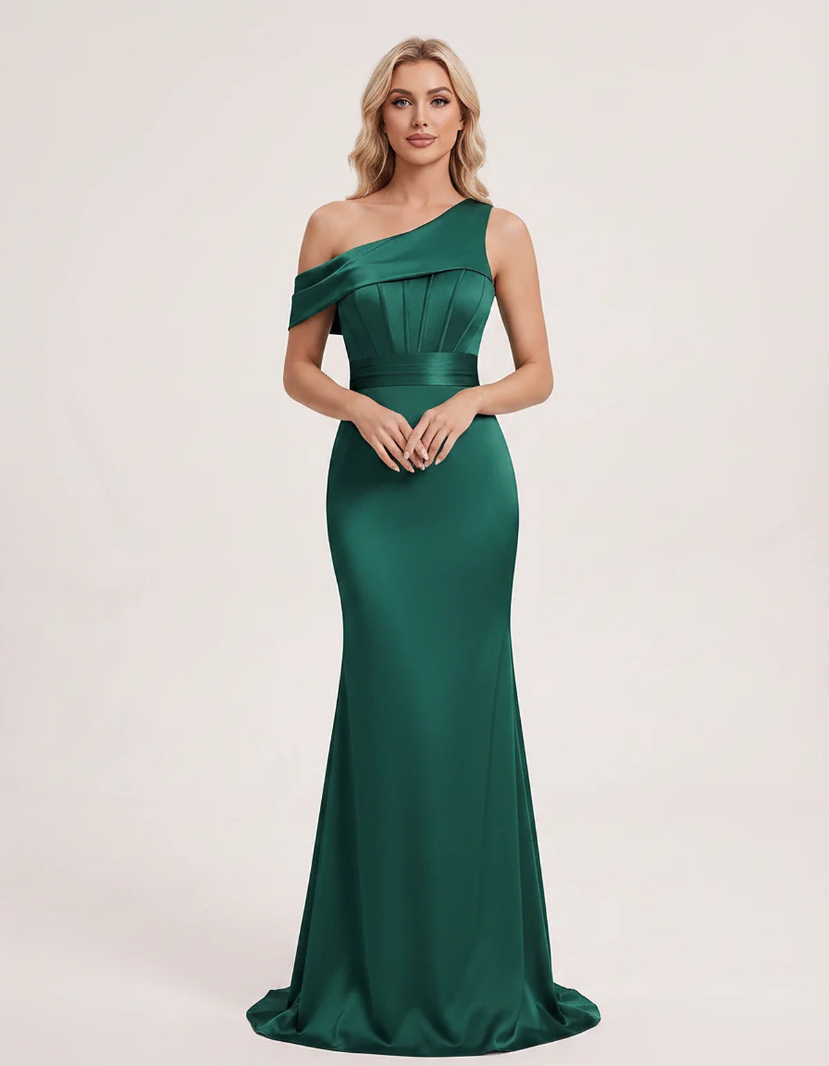 Satin One-Shoulder Off-Shoulder Mermaid Maxi Dress for Party, Cocktail, Evening, Wedding Guest, Bridesmaid & Summer Events, f | SKU: MD-582746193847561-TEAL-L,MD-582746193847561-TEAL-M,MD-582746193847561-TEAL-S,MD-582746193847561-TEAL-XL,MD-582746193847561-TEAL-XS