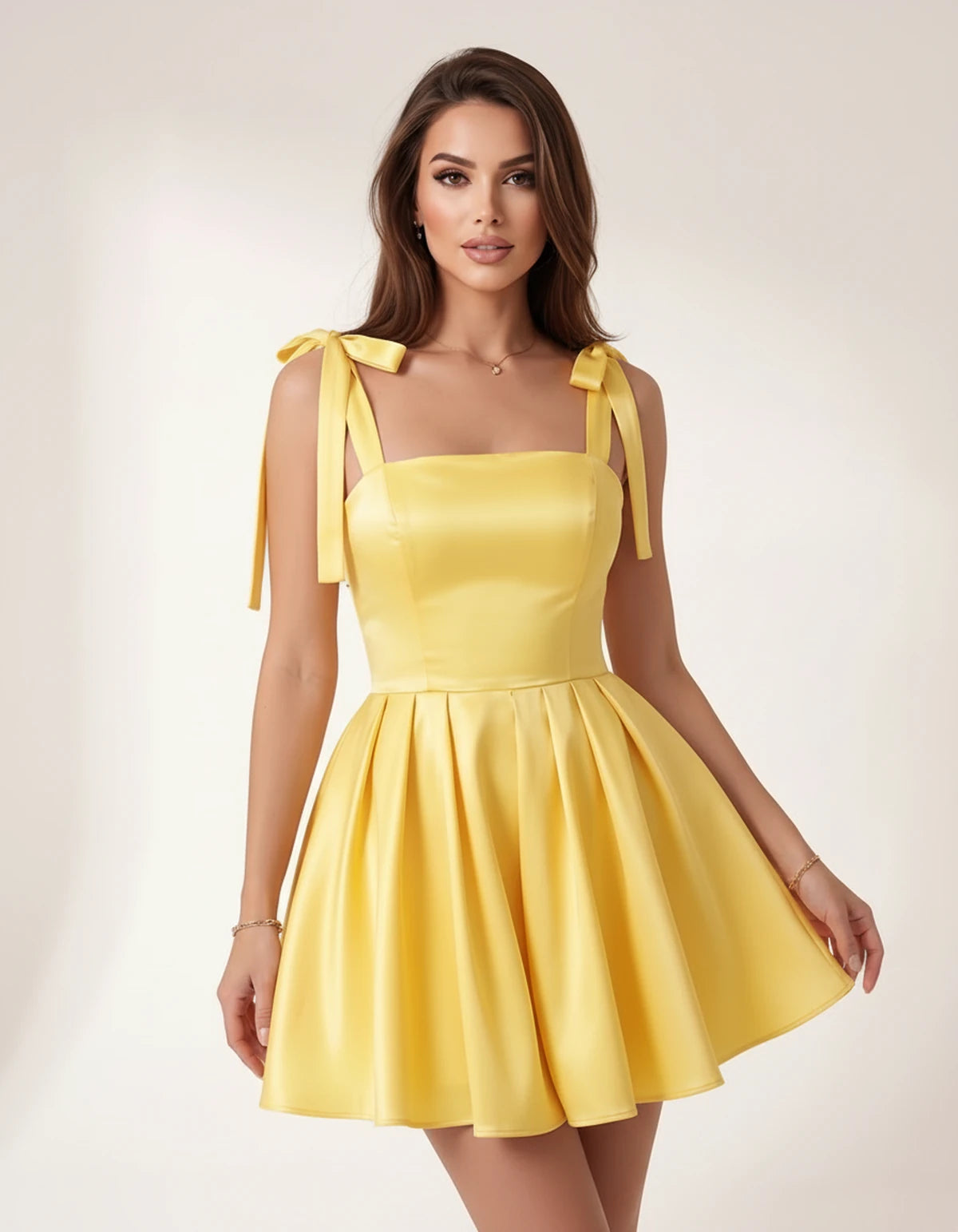 Messina Mini Dresses — Yellow | SKU: RB-182a6a-yellow-2,RB-182a6a-yellow-4,RB-182a6a-yellow-6,RB-182a6a-yellow-8,RB-182a6a-yellow-10,RB-182a6a-yellow-12,RB-182a6a-yellow-14,RB-182a6a-yellow-16,RB-182a6a-yellow-16W,RB-182a6a-yellow-18W,RB-182a6a-yellow-20W,RB-182a6a-yellow-22W