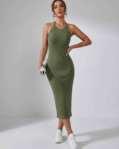 Ramblion Mia midi dress — crew neck neckline · styled view 6 · styled for cocktail season