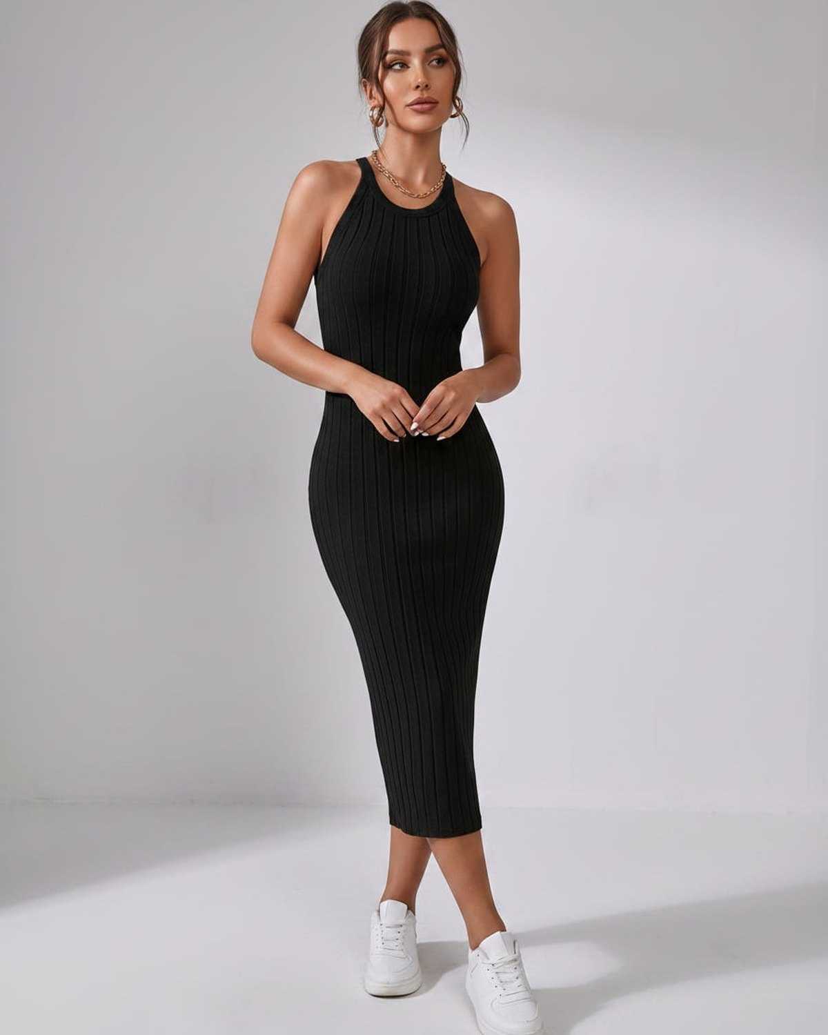 Ramblion Mia midi dress — crew neck neckline · styled view 11 · styled for cocktail season