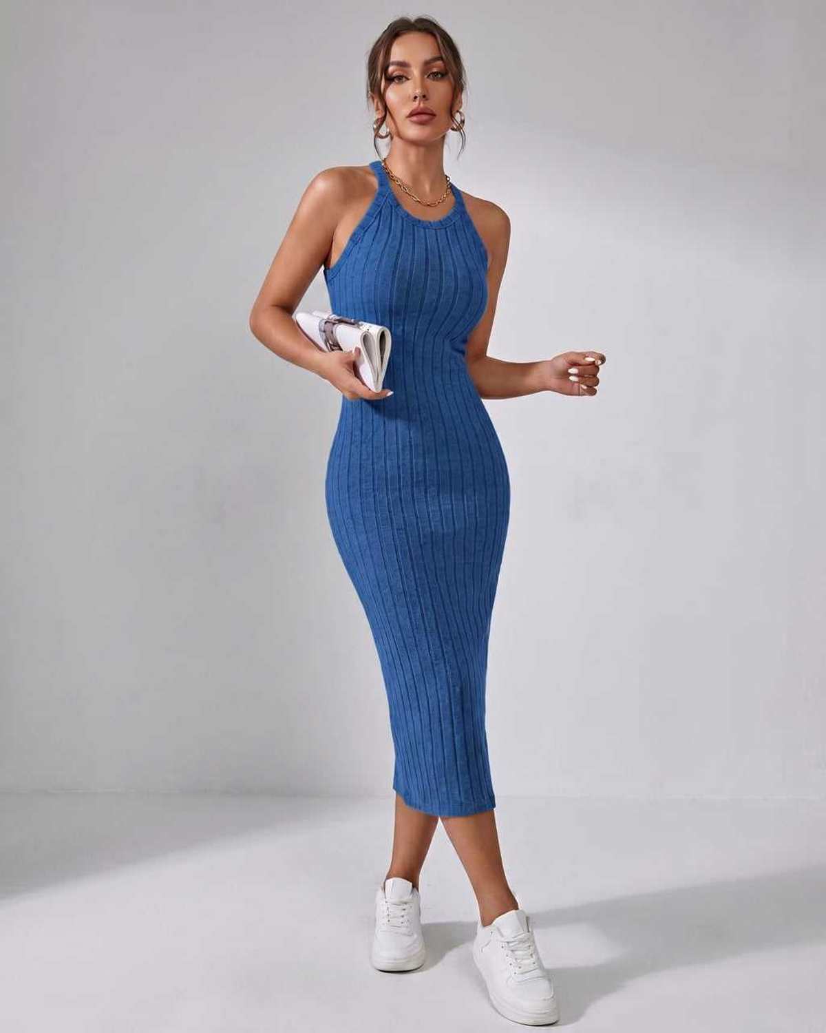 Ramblion Mia midi dress — crew neck neckline · styled view 15 · styled for cocktail season
