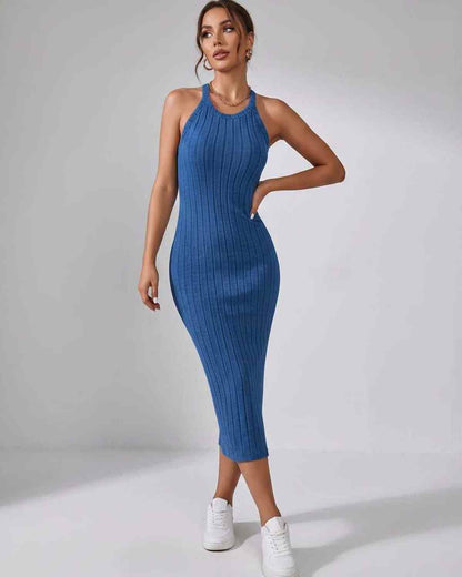 Ramblion Mia midi dress — crew neck neckline · styled view 20 · styled for cocktail season