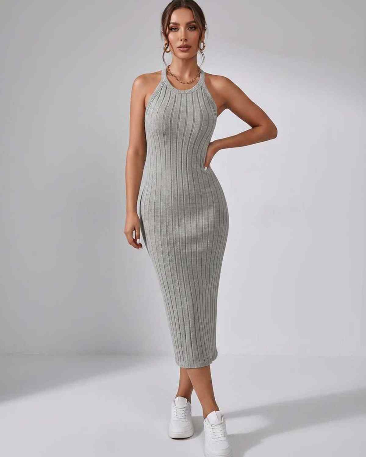 Ramblion Mia midi dress — crew neck neckline · styled view 25 · styled for cocktail season