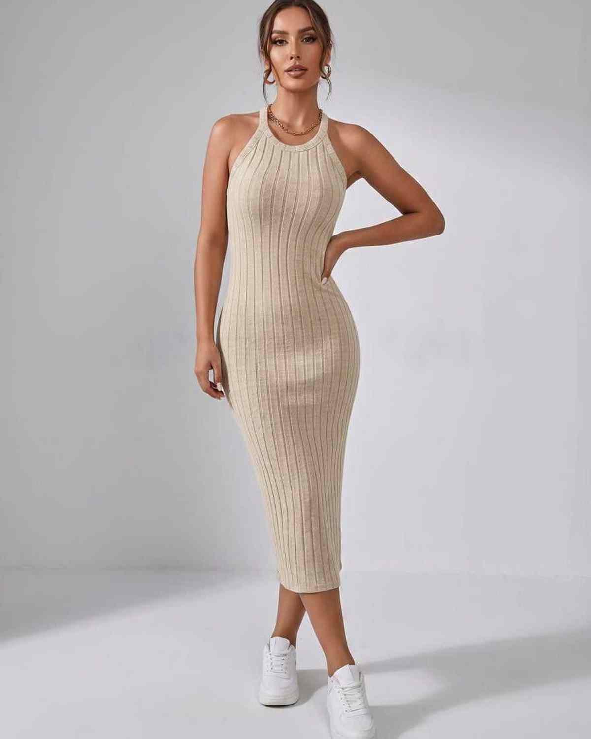 Ramblion Mia midi dress — crew neck neckline · styled view 32 · styled for cocktail season