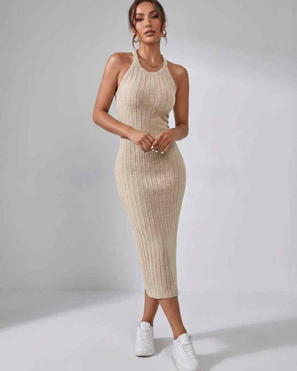 Ramblion Mia midi dress — crew neck neckline · styled view 34 · styled for cocktail season