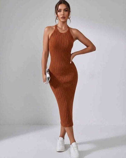 Ramblion Mia midi dress — crew neck neckline · styled view 41 · styled for cocktail season