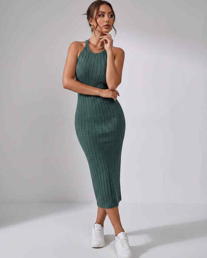 Ramblion Mia midi dress — crew neck neckline · styled view 44 · styled for cocktail season