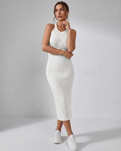 Ramblion Mia midi dress — crew neck neckline · styled view 51 · styled for cocktail season