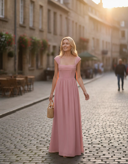 Michaela Maxi Dresses — Pink | SKU: RB-933e6d-pink-2,RB-933e6d-pink-4,RB-933e6d-pink-6,RB-933e6d-pink-8,RB-933e6d-pink-10,RB-933e6d-pink-12,RB-933e6d-pink-14,RB-933e6d-pink-16,RB-933e6d-pink-16W,RB-933e6d-pink-18W,RB-933e6d-pink-20W,RB-933e6d-pink-22W