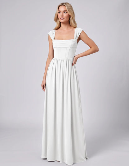 Michaela Maxi Dresses — White | SKU: RB-933e6d-white-2,RB-933e6d-white-4,RB-933e6d-white-6,RB-933e6d-white-8,RB-933e6d-white-10,RB-933e6d-white-12,RB-933e6d-white-14,RB-933e6d-white-16,RB-933e6d-white-16W,RB-933e6d-white-18W,RB-933e6d-white-20W,RB-933e6d-white-22W