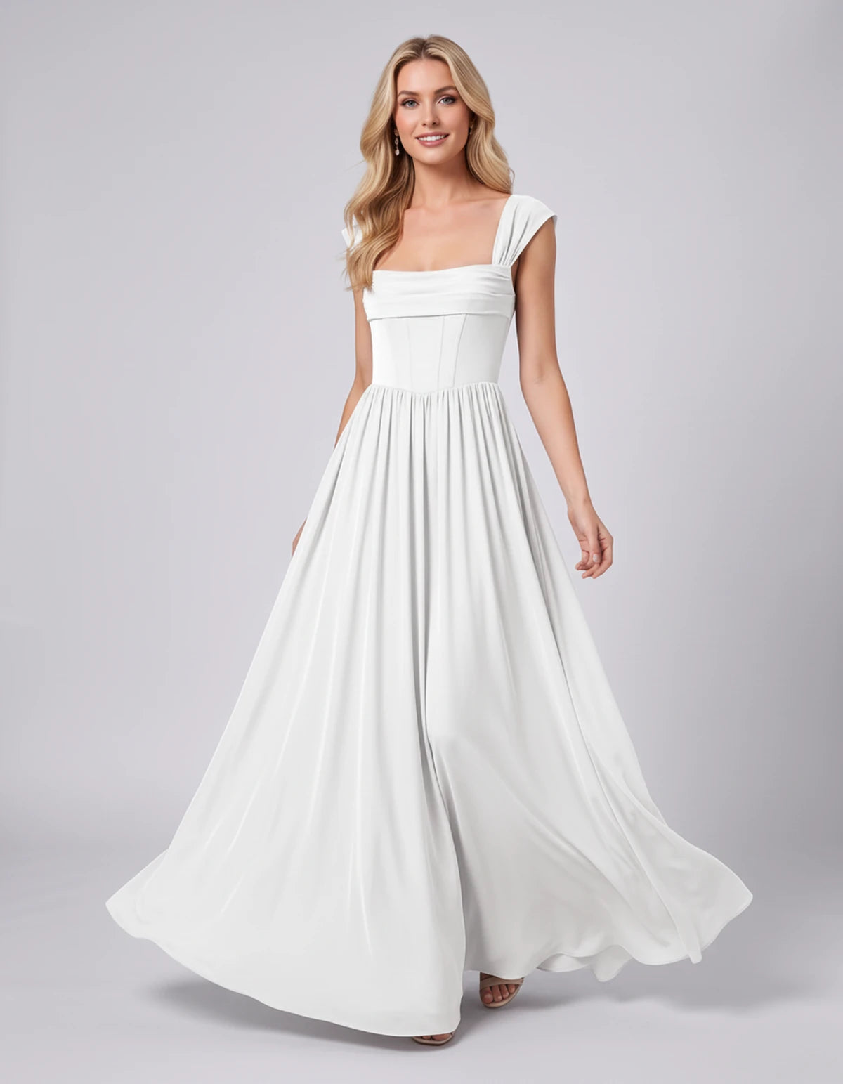 Michaela Maxi Dresses — White | SKU: RB-933e6d-white-2,RB-933e6d-white-4,RB-933e6d-white-6,RB-933e6d-white-8,RB-933e6d-white-10,RB-933e6d-white-12,RB-933e6d-white-14,RB-933e6d-white-16,RB-933e6d-white-16W,RB-933e6d-white-18W,RB-933e6d-white-20W,RB-933e6d-white-22W