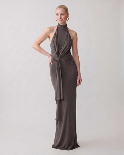 Ramblion Mira maxi dress — halter neckline · styled view 11 · styled for prom season