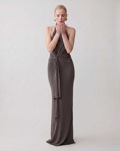 Ramblion Mira maxi dress — halter neckline · styled view 14 · styled for prom season