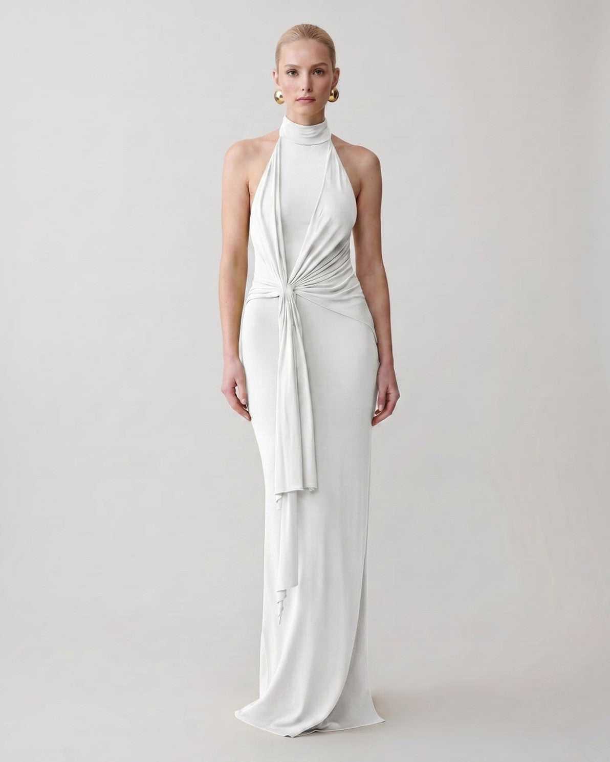 Ramblion Mira maxi dress — halter neckline · styled view 16 · styled for prom season