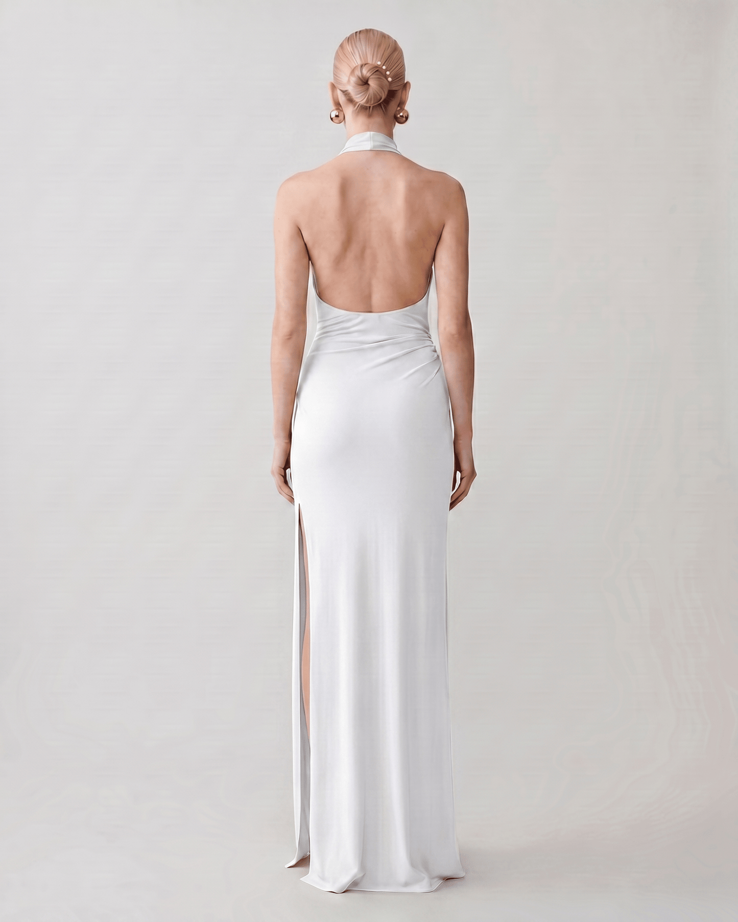 Ramblion Mira maxi dress — halter neckline · styled view 17 · styled for prom season