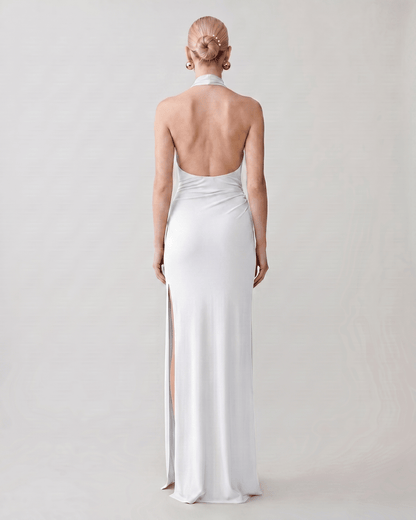 Ramblion Mira maxi dress — halter neckline · styled view 17 · styled for prom season