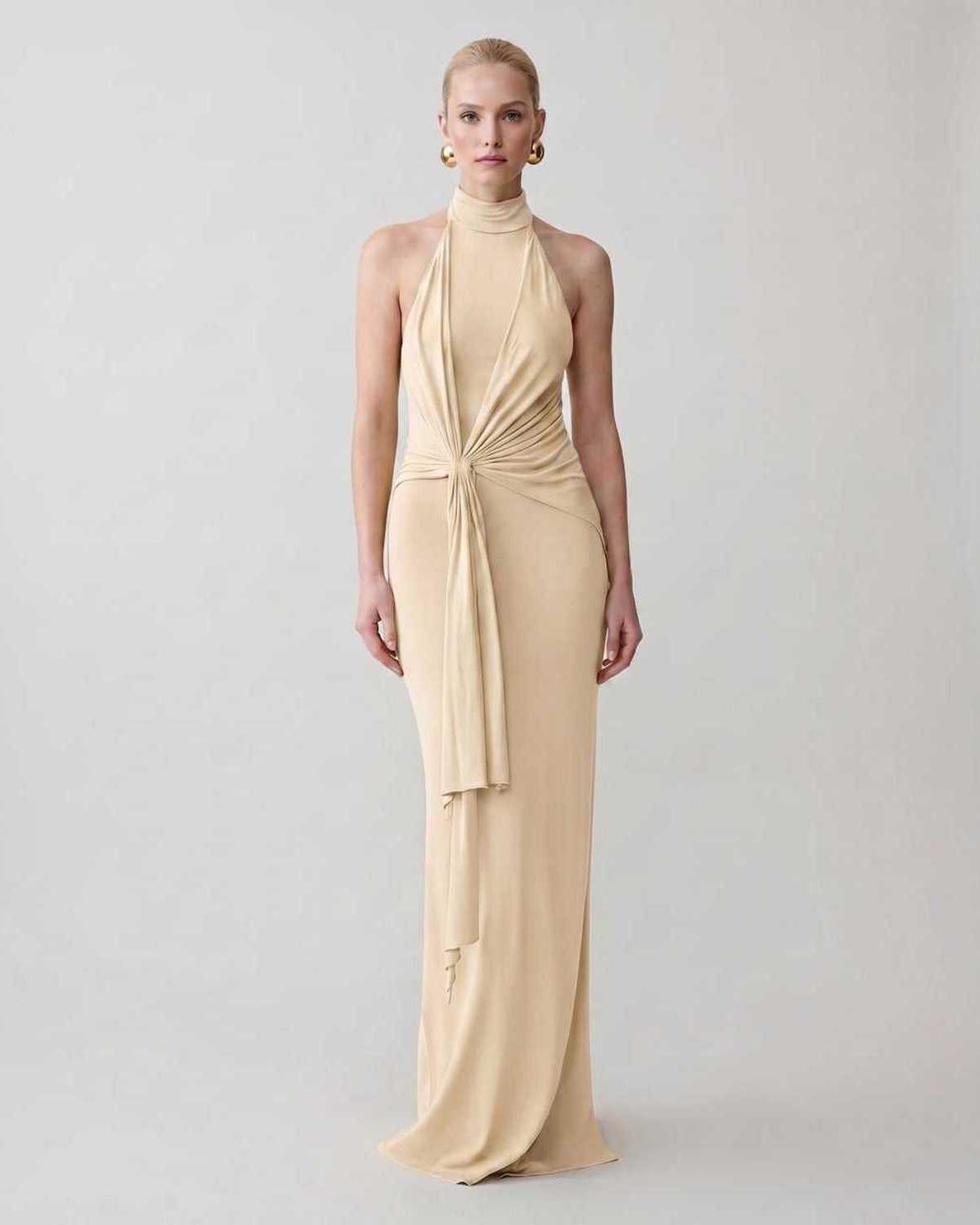 Ramblion Mira maxi dress — halter neckline · styled view 18 · styled for prom season