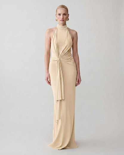 Ramblion Mira maxi dress — halter neckline · styled view 18 · styled for prom season