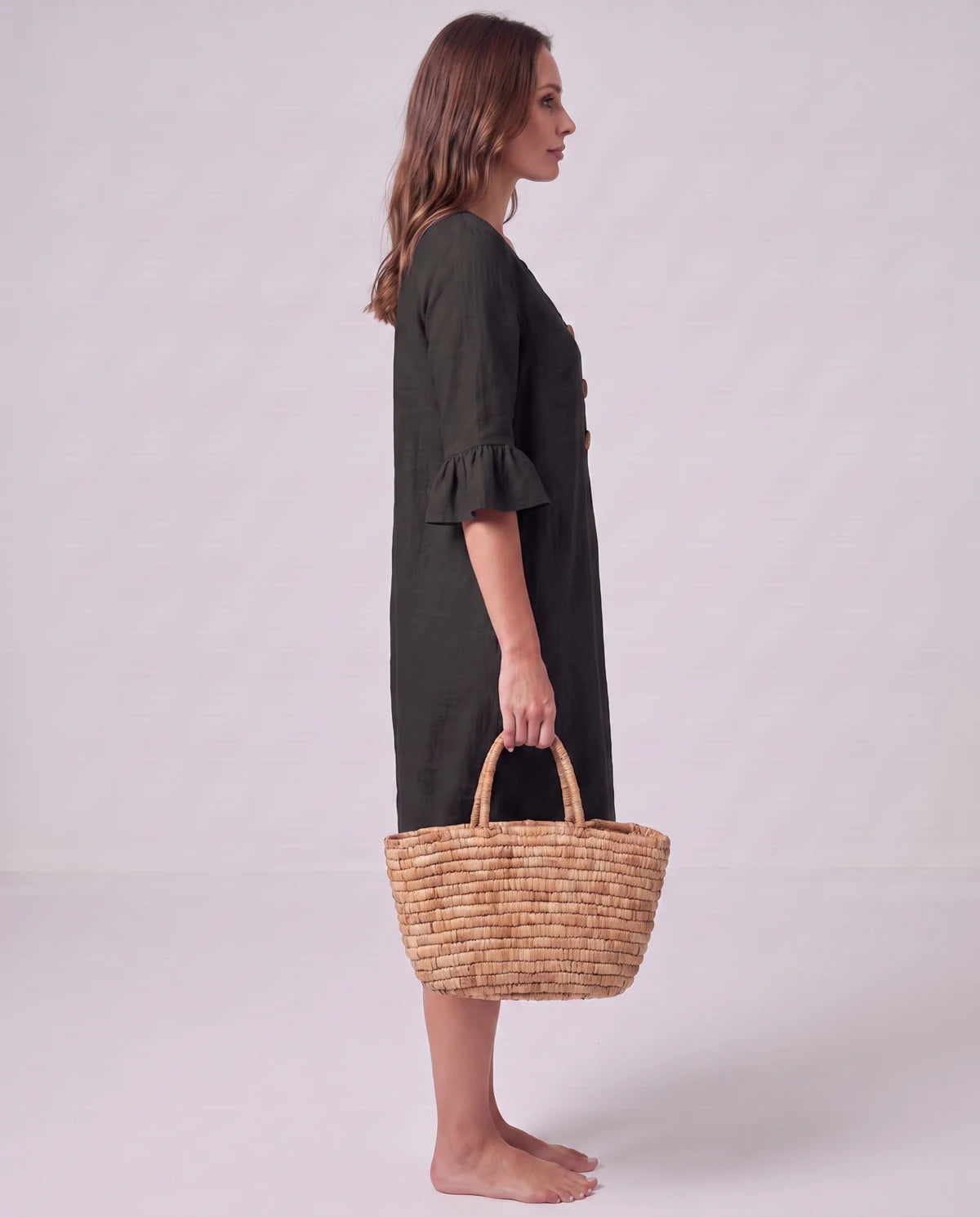 Mirabelle Midi Dresses — Black | SKU: RB-3c3d75-black-XS,RB-3c3d75-black-S,RB-3c3d75-black-M,RB-3c3d75-black-L,RB-3c3d75-black-XL,RB-3c3d75-black-2XL