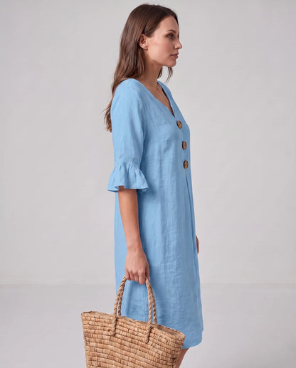 Mirabelle Midi Dresses — Sky Blue | SKU: RB-3c3d75-skyblue-XS,RB-3c3d75-skyblue-S,RB-3c3d75-skyblue-M,RB-3c3d75-skyblue-L,RB-3c3d75-skyblue-XL,RB-3c3d75-skyblue-2XL