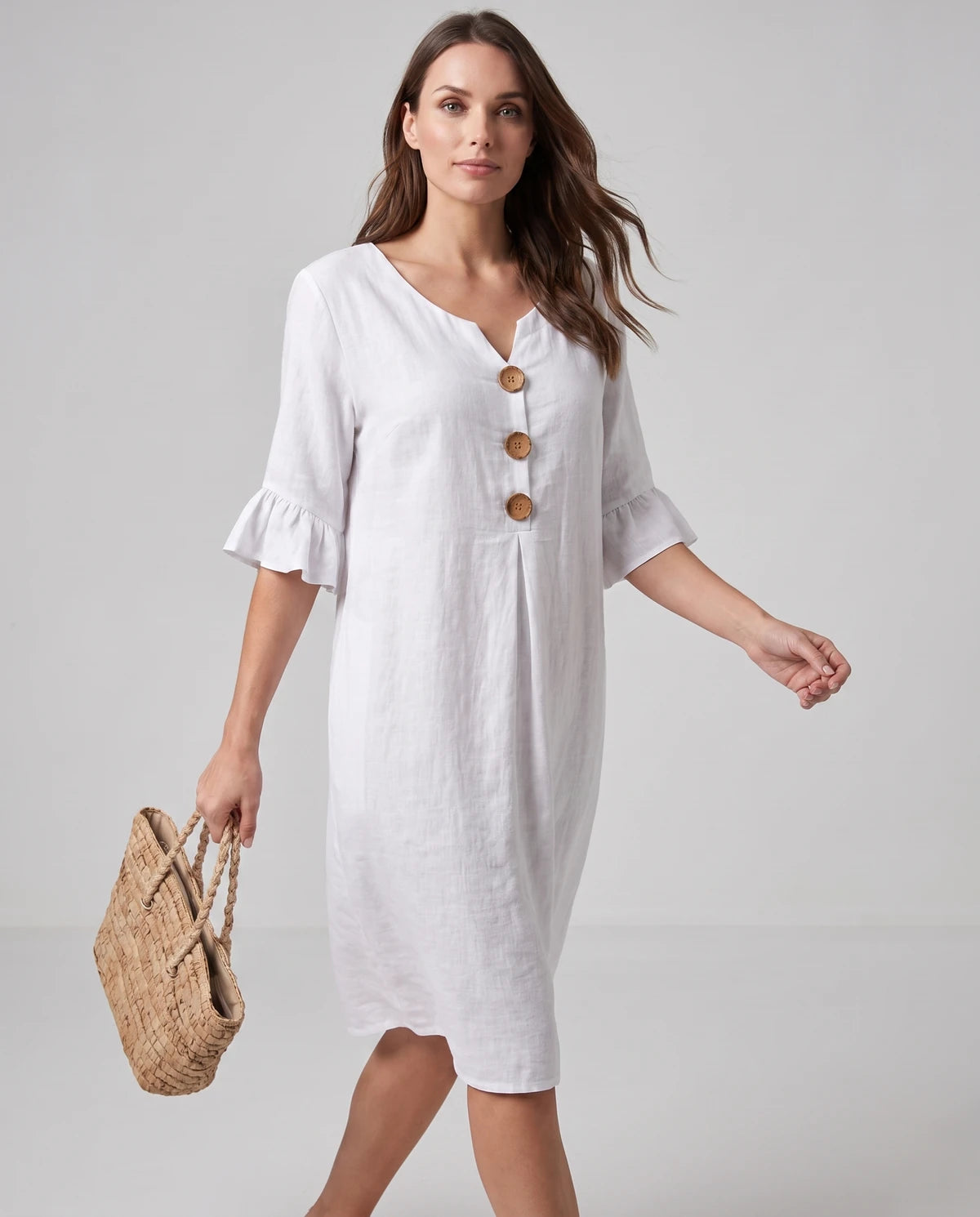 Mirabelle Midi Dresses — White