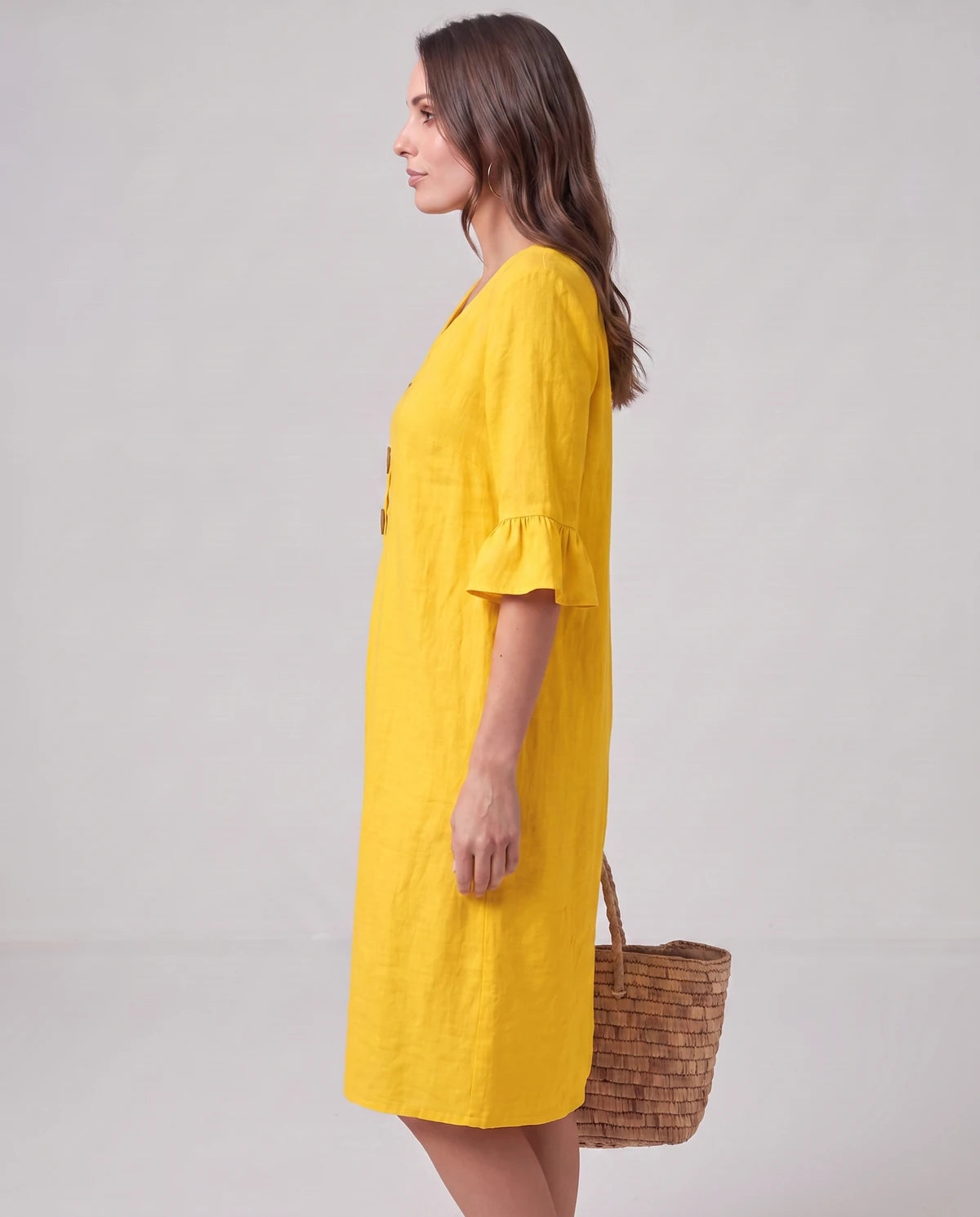 Mirabelle Midi Dresses — Yellow | SKU: RB-3c3d75-yellow-XS,RB-3c3d75-yellow-S,RB-3c3d75-yellow-M,RB-3c3d75-yellow-L,RB-3c3d75-yellow-XL,RB-3c3d75-yellow-2XL