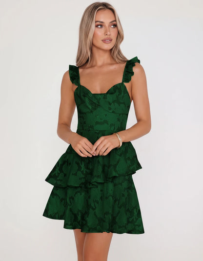 Mirielle Mini Dresses — Emerald | SKU: RB-2ac806-emerald-2,RB-2ac806-emerald-4,RB-2ac806-emerald-6,RB-2ac806-emerald-8,RB-2ac806-emerald-10,RB-2ac806-emerald-12,RB-2ac806-emerald-14,RB-2ac806-emerald-16,RB-2ac806-emerald-16W,RB-2ac806-emerald-18W,RB-2ac806-emerald-20W,RB-2ac806-emerald-22W