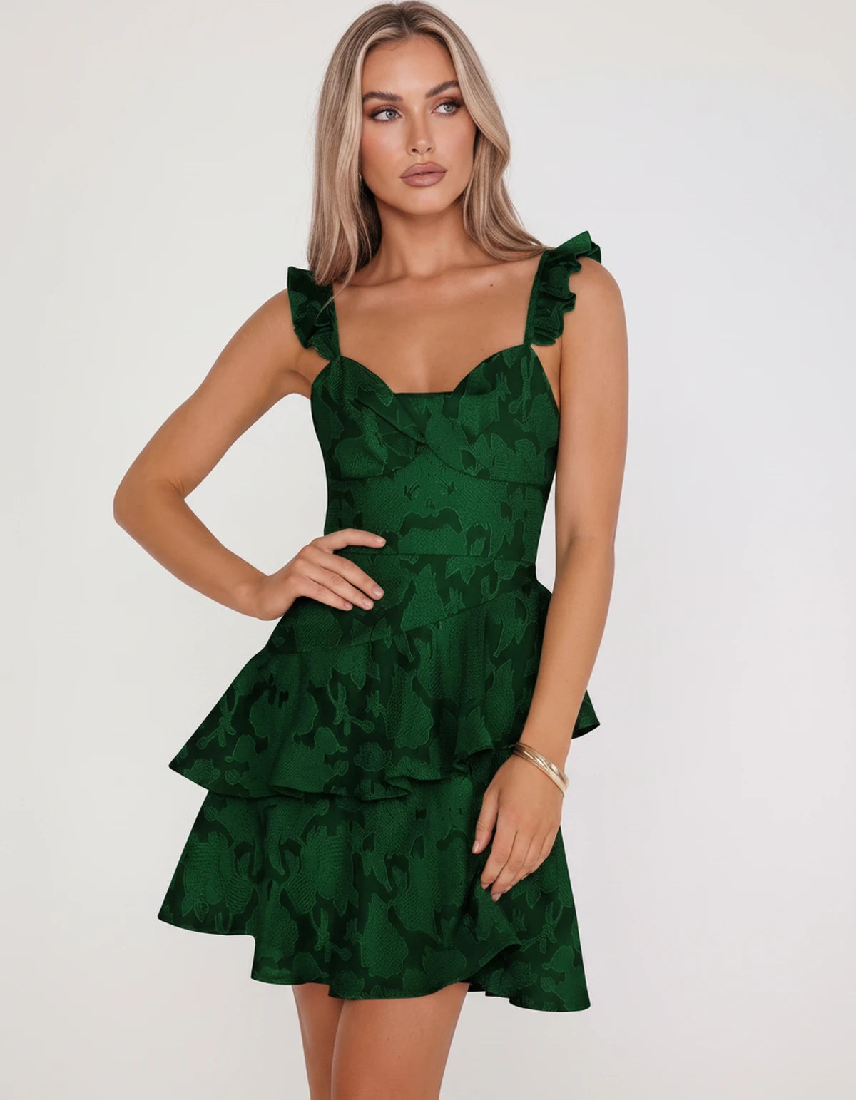 Mirielle Mini Dresses — Emerald | SKU: RB-2ac806-emerald-2,RB-2ac806-emerald-4,RB-2ac806-emerald-6,RB-2ac806-emerald-8,RB-2ac806-emerald-10,RB-2ac806-emerald-12,RB-2ac806-emerald-14,RB-2ac806-emerald-16,RB-2ac806-emerald-16W,RB-2ac806-emerald-18W,RB-2ac806-emerald-20W,RB-2ac806-emerald-22W