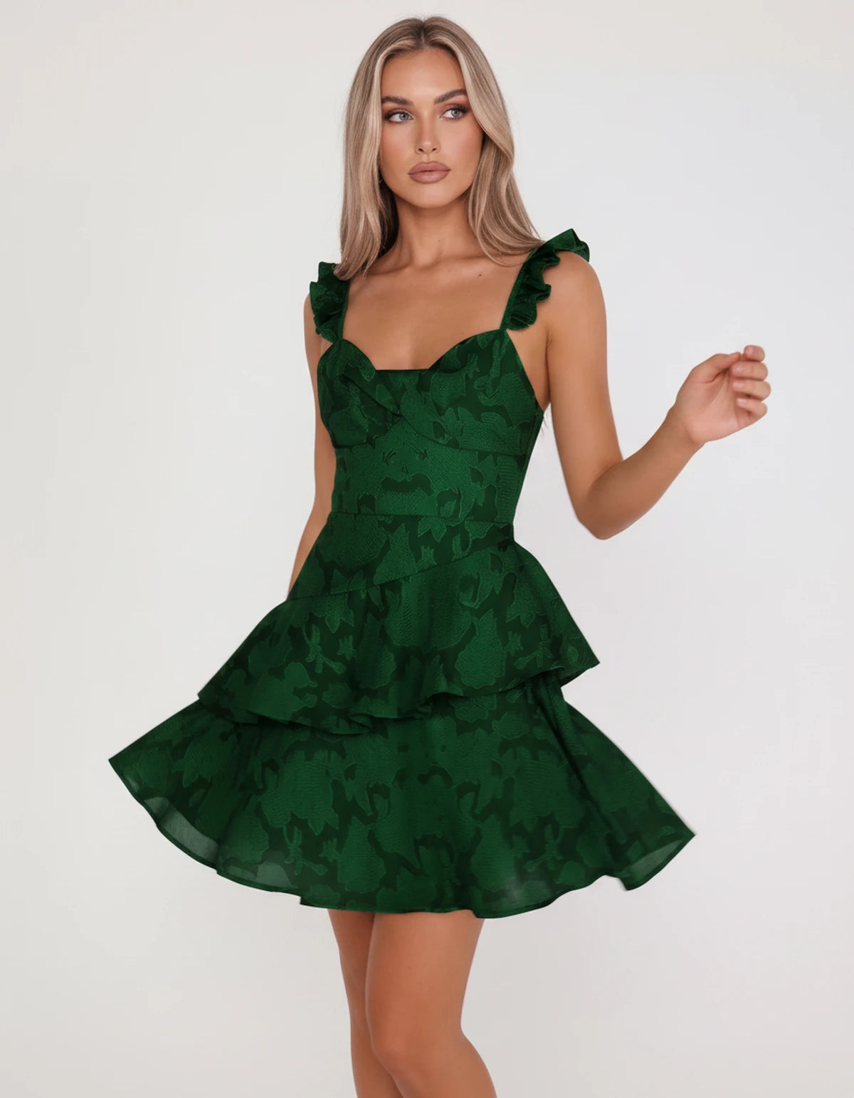 Mirielle Mini Dresses — Emerald | SKU: RB-2ac806-emerald-2,RB-2ac806-emerald-4,RB-2ac806-emerald-6,RB-2ac806-emerald-8,RB-2ac806-emerald-10,RB-2ac806-emerald-12,RB-2ac806-emerald-14,RB-2ac806-emerald-16,RB-2ac806-emerald-16W,RB-2ac806-emerald-18W,RB-2ac806-emerald-20W,RB-2ac806-emerald-22W