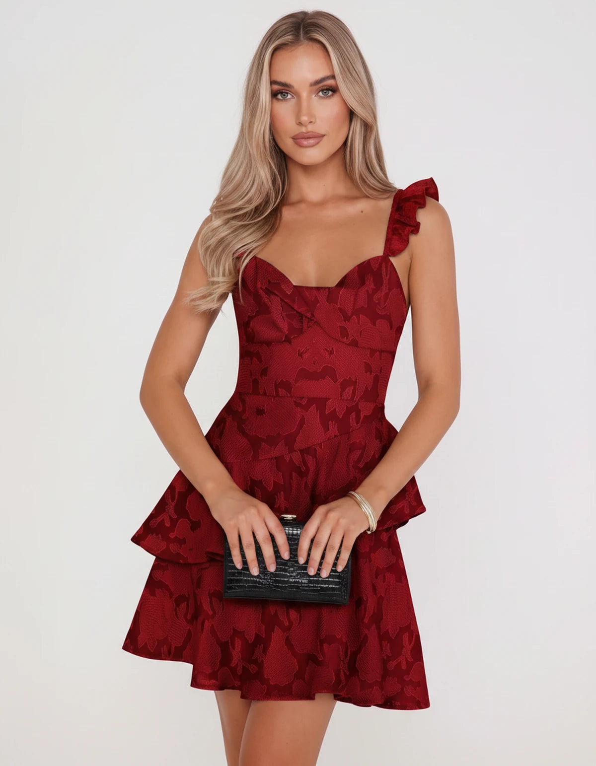 Mirielle Mini Dresses — Red | SKU: RB-2ac806-red-2,RB-2ac806-red-4,RB-2ac806-red-6,RB-2ac806-red-8,RB-2ac806-red-10,RB-2ac806-red-12,RB-2ac806-red-14,RB-2ac806-red-16,RB-2ac806-red-16W,RB-2ac806-red-18W,RB-2ac806-red-20W,RB-2ac806-red-22W