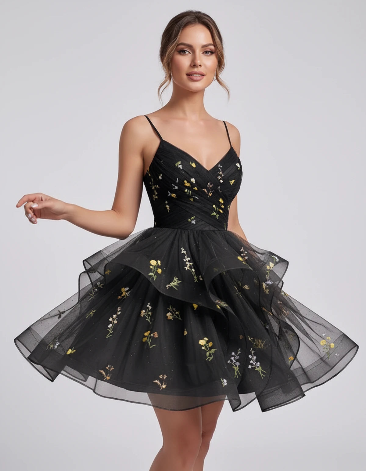 Modena Mini Dresses — Black | SKU: RB-6fd90b-black-2,RB-6fd90b-black-4,RB-6fd90b-black-6,RB-6fd90b-black-8,RB-6fd90b-black-10,RB-6fd90b-black-12,RB-6fd90b-black-14,RB-6fd90b-black-16,RB-6fd90b-black-16W,RB-6fd90b-black-18W,RB-6fd90b-black-20W,RB-6fd90b-black-22W