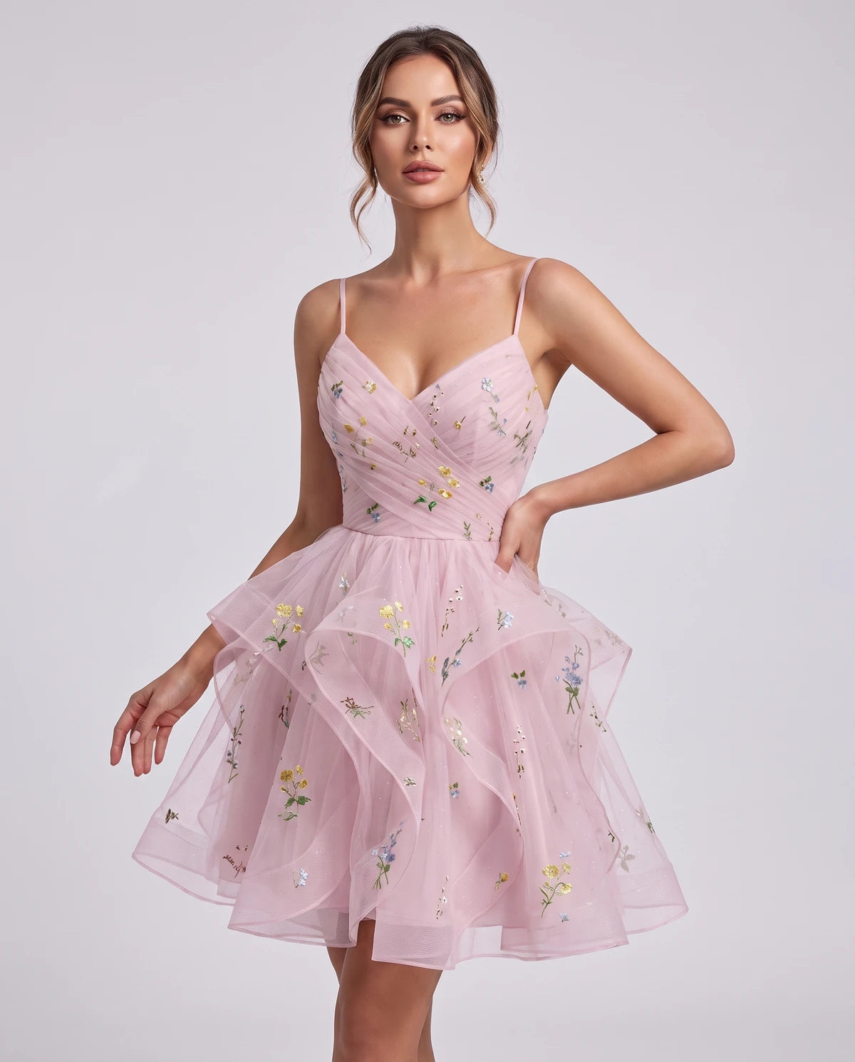 Modena Mini Dresses — Pink