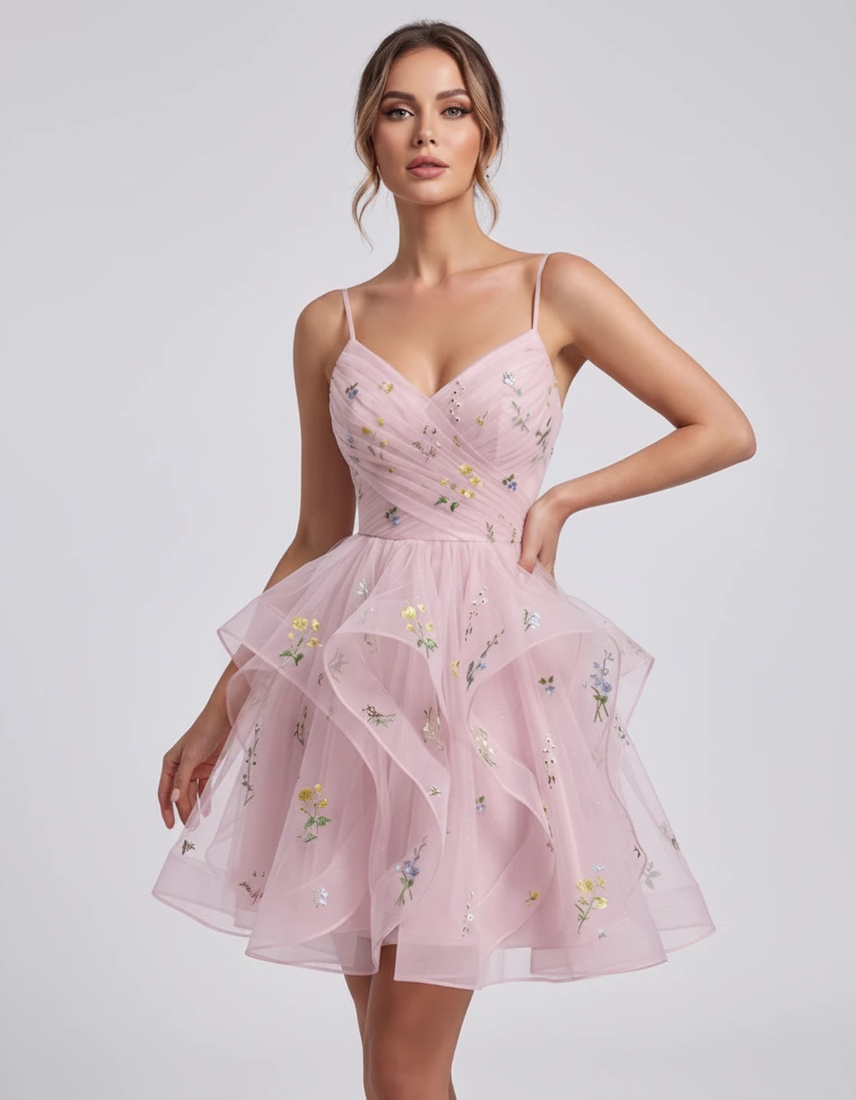 Modena Mini Dresses — Pink | SKU: RB-6fd90b-pink-2,RB-6fd90b-pink-4,RB-6fd90b-pink-6,RB-6fd90b-pink-8,RB-6fd90b-pink-10,RB-6fd90b-pink-12,RB-6fd90b-pink-14,RB-6fd90b-pink-16,RB-6fd90b-pink-16W,RB-6fd90b-pink-18W,RB-6fd90b-pink-20W,RB-6fd90b-pink-22W