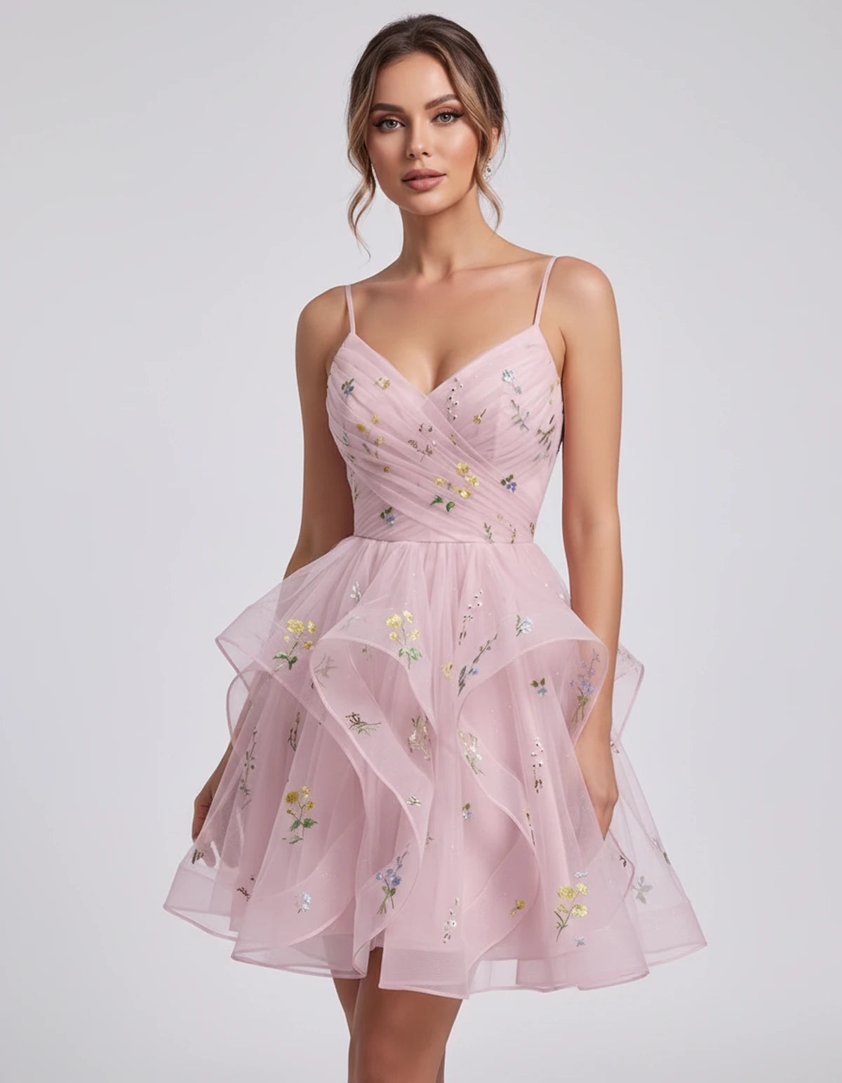 Modena Mini Dresses — Pink | SKU: RB-6fd90b-pink-2,RB-6fd90b-pink-4,RB-6fd90b-pink-6,RB-6fd90b-pink-8,RB-6fd90b-pink-10,RB-6fd90b-pink-12,RB-6fd90b-pink-14,RB-6fd90b-pink-16,RB-6fd90b-pink-16W,RB-6fd90b-pink-18W,RB-6fd90b-pink-20W,RB-6fd90b-pink-22W