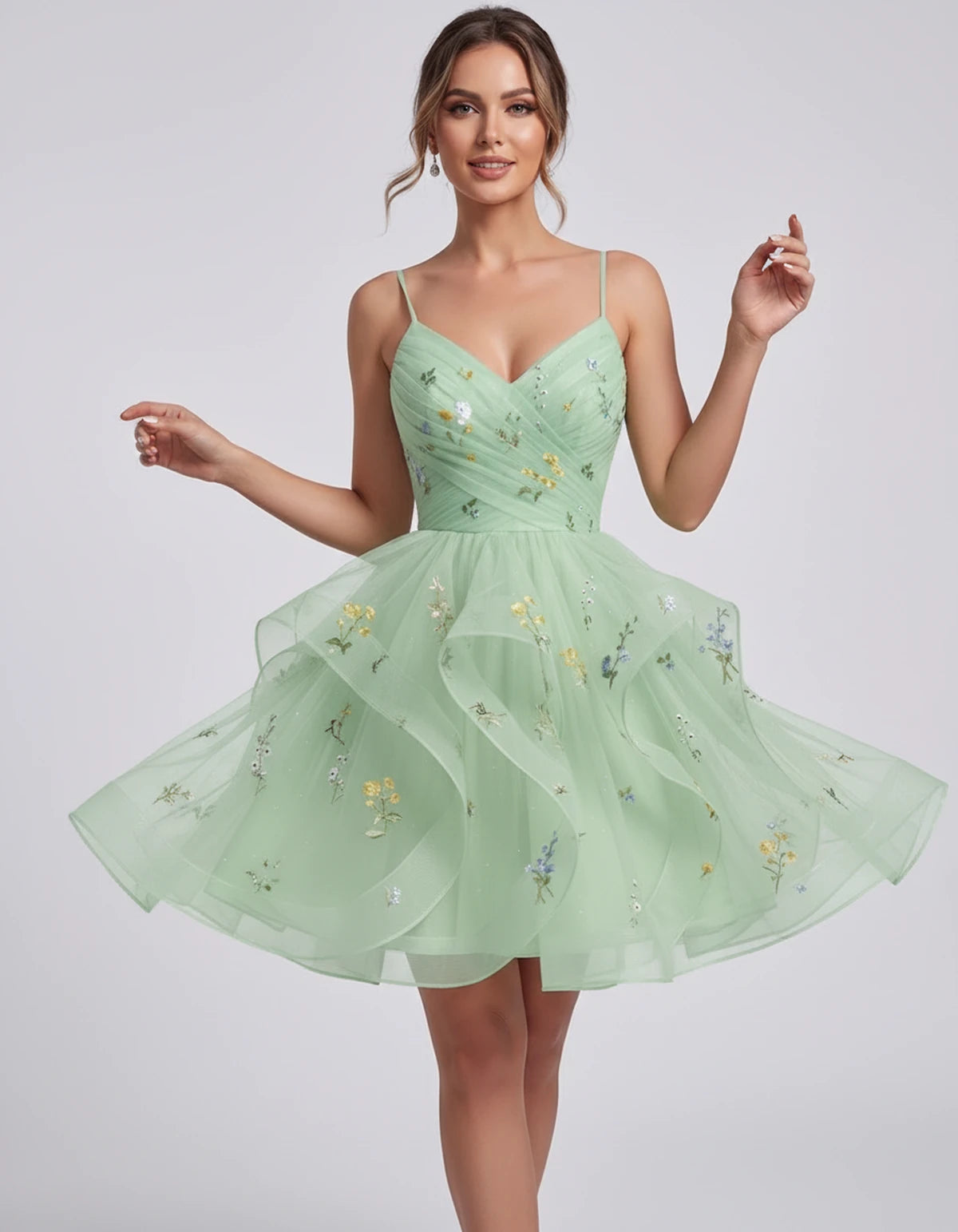 Modena Mini Dresses — Sage Green | SKU: RB-6fd90b-sagegr01-2,RB-6fd90b-sagegr01-4,RB-6fd90b-sagegr01-6,RB-6fd90b-sagegr01-8,RB-6fd90b-sagegr01-10,RB-6fd90b-sagegr01-12,RB-6fd90b-sagegr01-14,RB-6fd90b-sagegr01-16,RB-6fd90b-sagegr01-16W,RB-6fd90b-sagegr01-18W,RB-6fd90b-sagegr01-20W,RB-6fd90b-sagegr01-22W