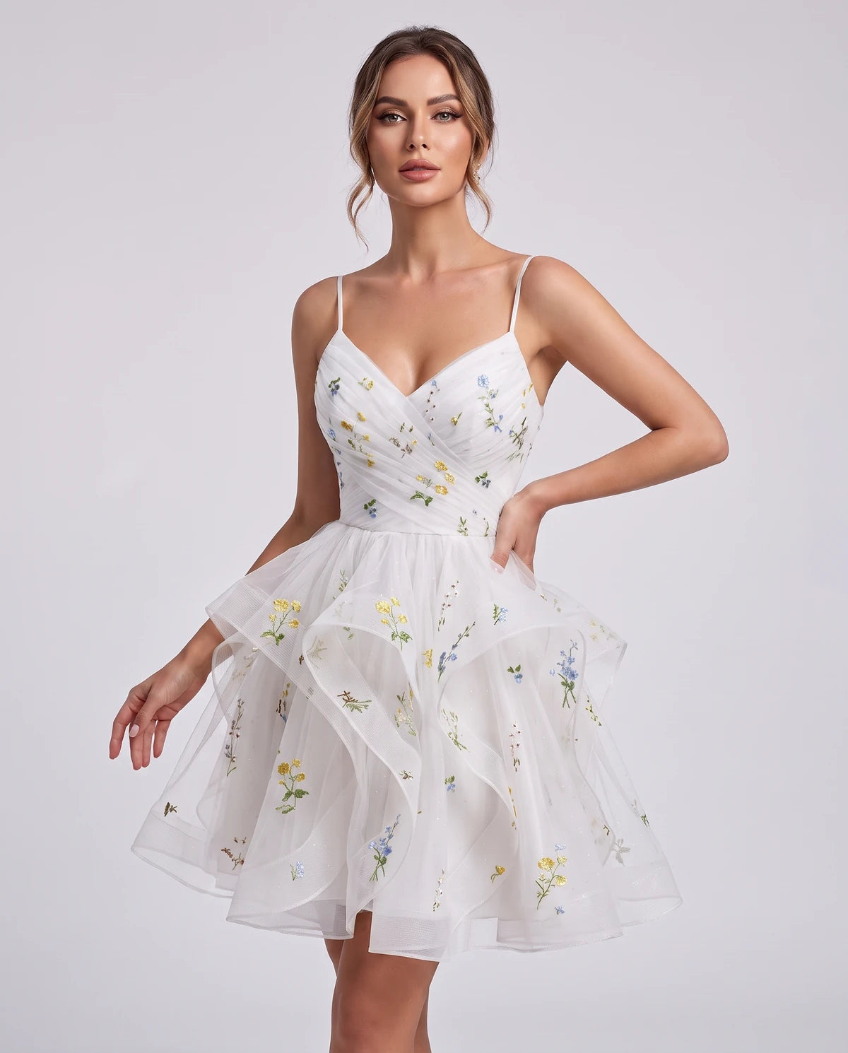 Modena Mini Dresses — White